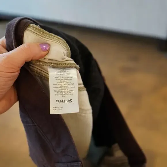 Free People We the Free Good Luck Printed Barrel Jeans Size 30 - Picture 8 of 10